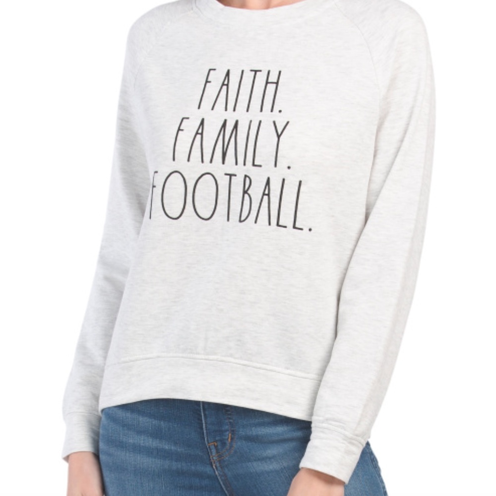 Rae Dunn Football Sweatshirt